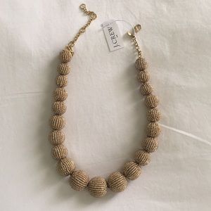 J. Crew Gold Beaded Necklace